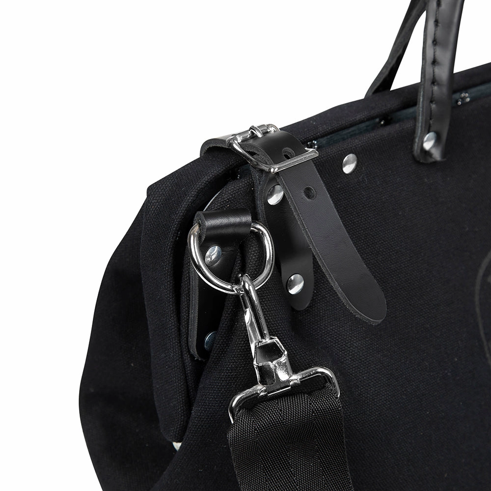 Klein Tools 510216SPBLK Deluxe Black Canvas Tool Bag, 16-Inch