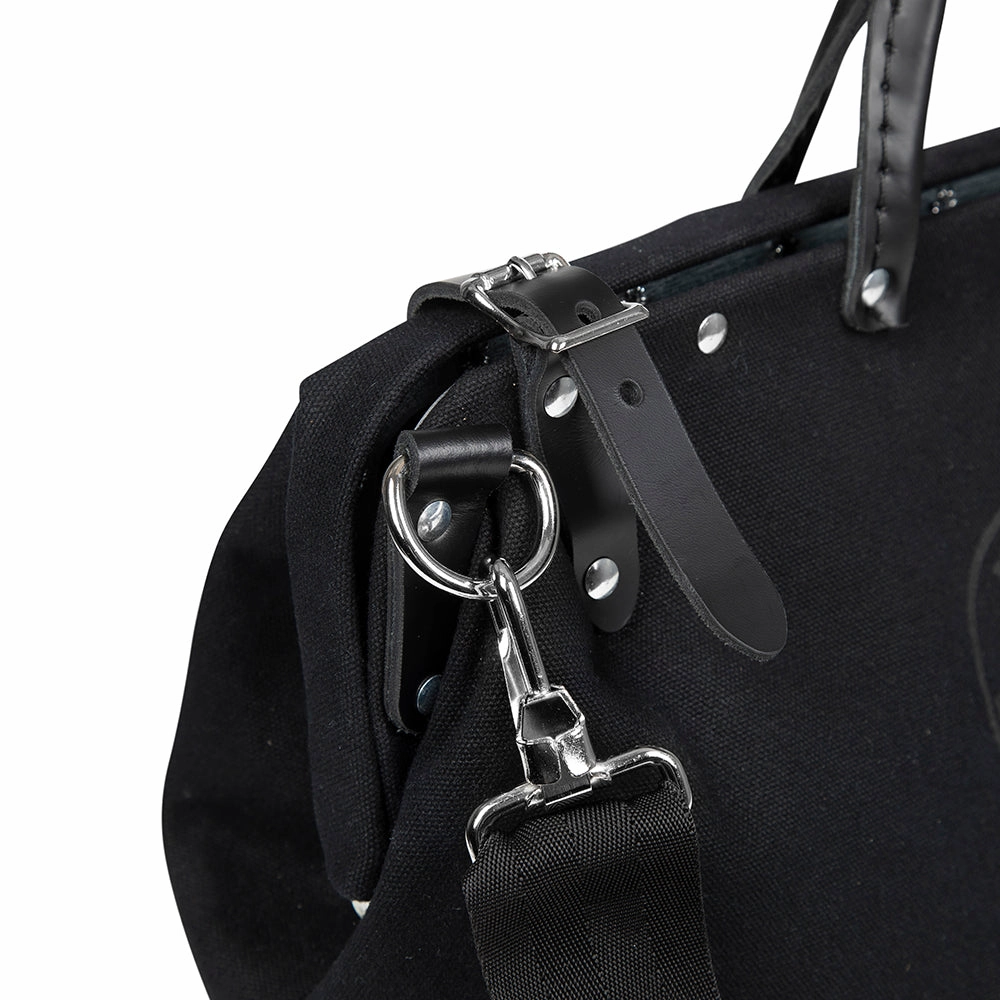 Klein Tools 510218SPBLK Deluxe Black Canvas Tool Bag, 18-Inch