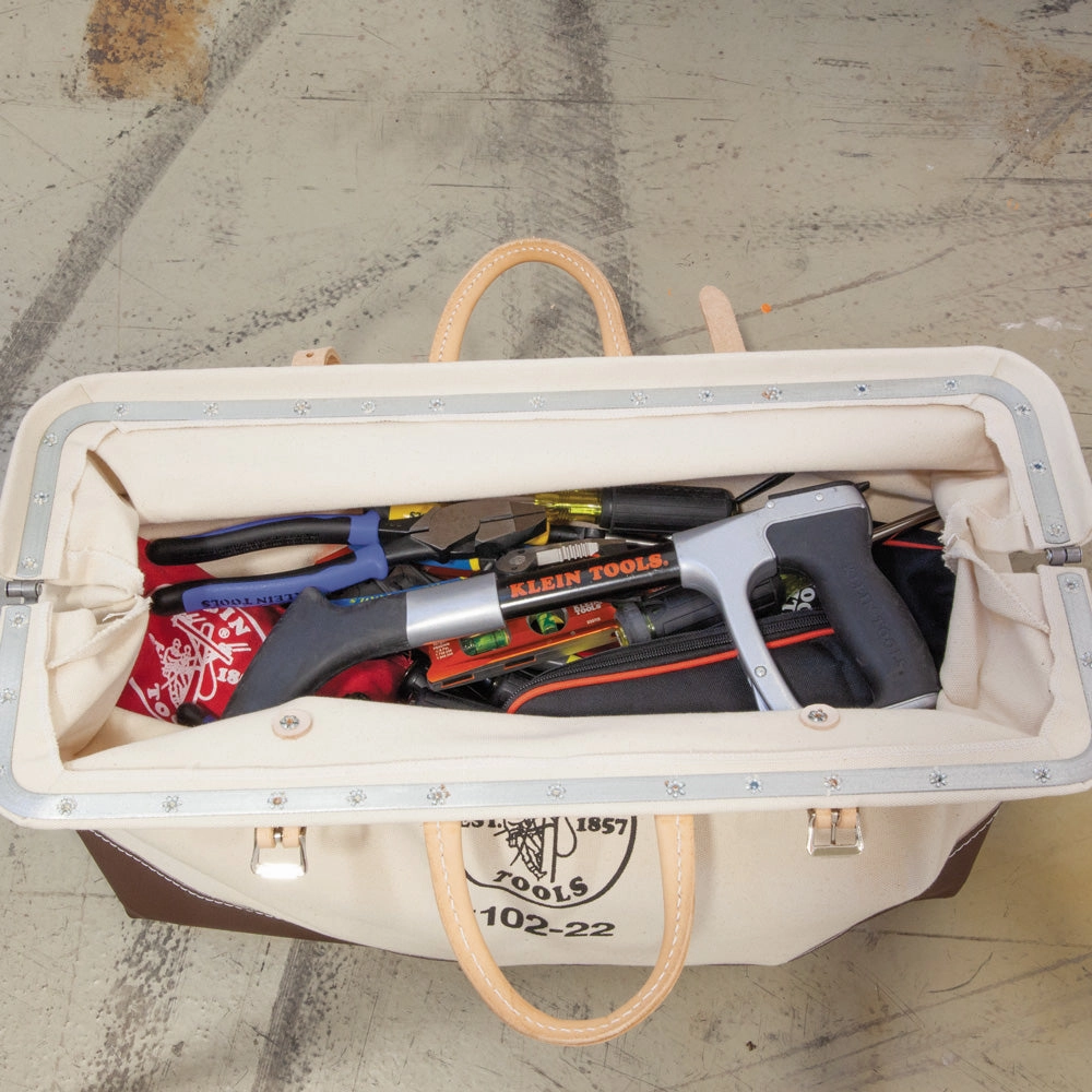 Klein Tools 5102-22 Canvas Tool Bag, 22-Inch