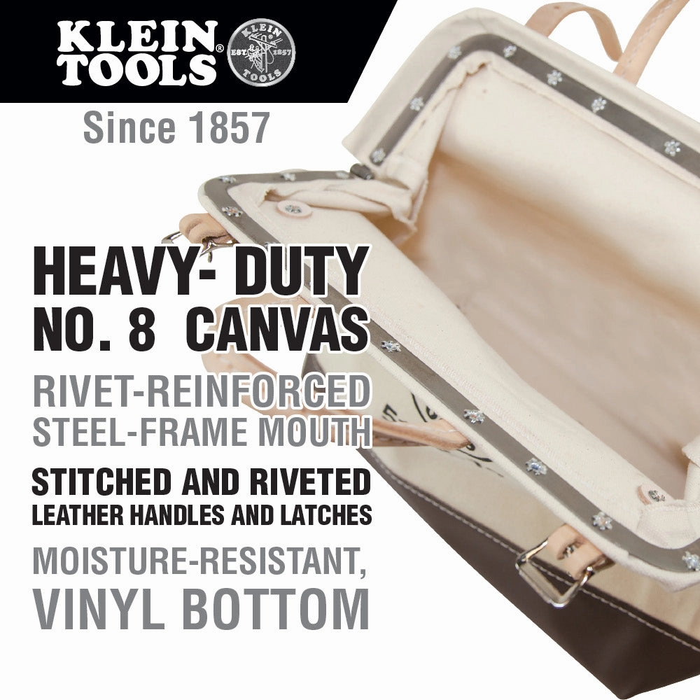Klein Tools 5102-22 Canvas Tool Bag, 22-Inch