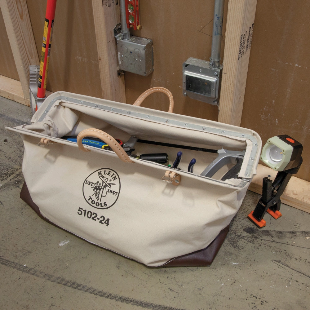 Klein Tools 5102-24 Canvas Tool Bag, 24''