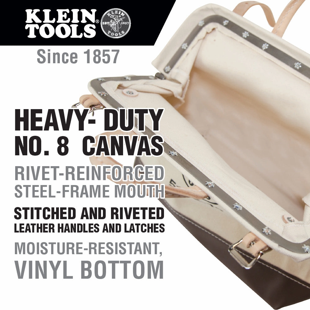 Klein Tools 5102-24 Canvas Tool Bag, 24''
