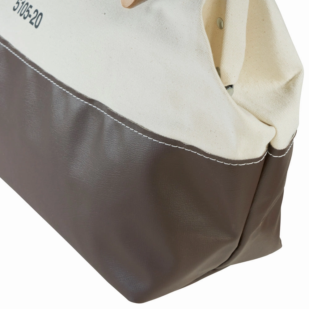 Klein Tools 5105-20 High-Bottom Canvas Tool Bag, 20-Inch