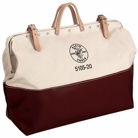 Klein Tools 5105-20 High-Bottom Canvas Tool Bag, 20-Inch
