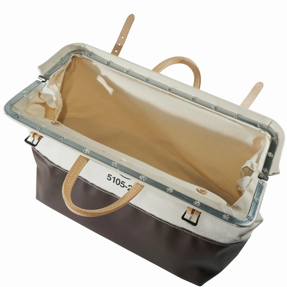 Klein Tools 5105-20 High-Bottom Canvas Tool Bag, 20-Inch
