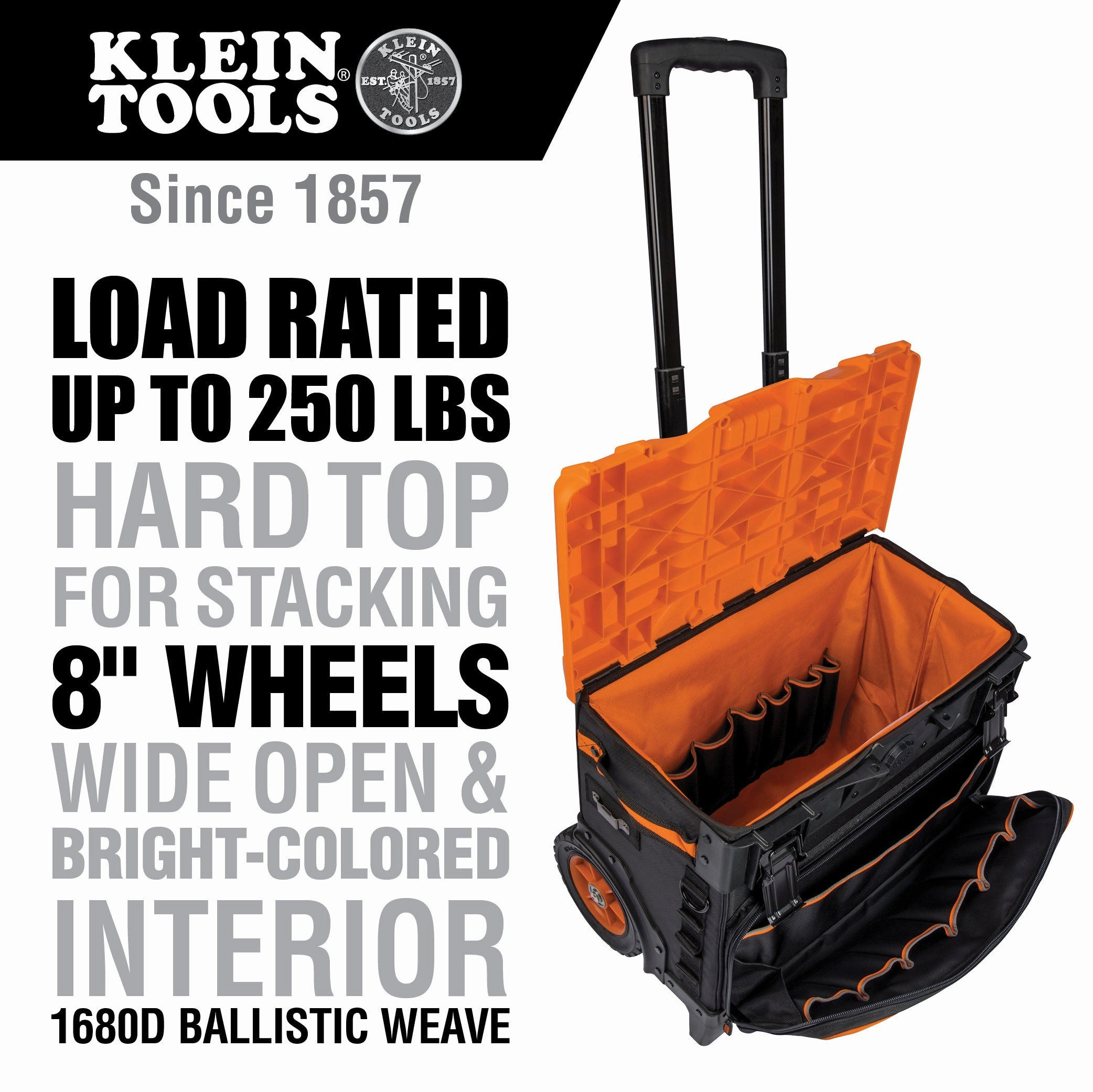 Klein Tools 55473RTB Tradesman Pro Tool Master Rolling Tool Bag