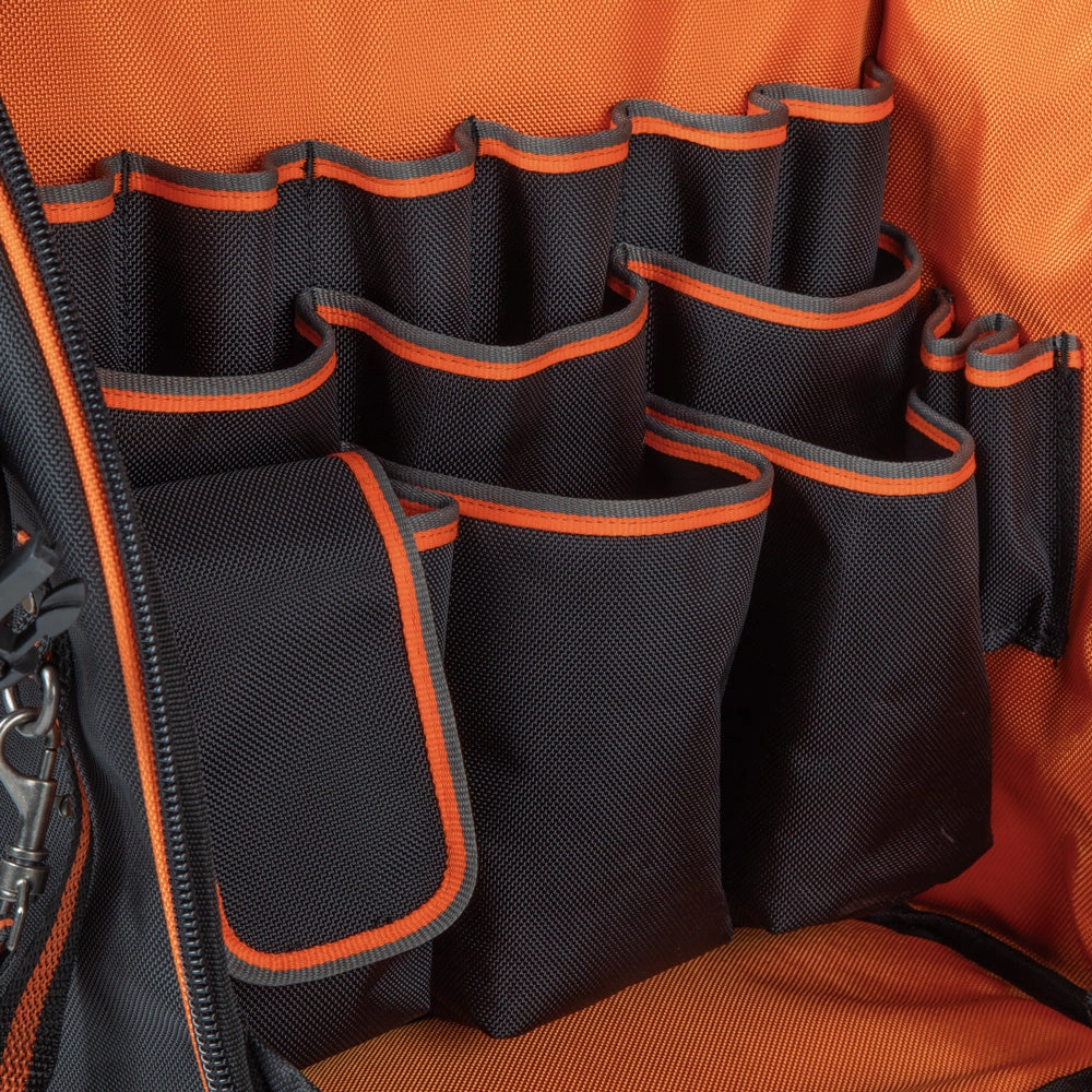 Klein Tools 55482 Tradesman Pro Tool Station Backpack, 21 Pockets Hand Tools and Gear