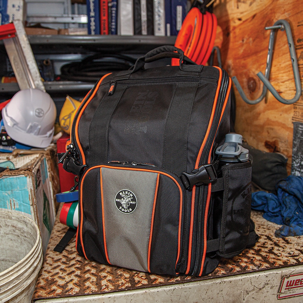 Klein Tools 55482 Tradesman Pro Tool Station Backpack, 21 Pockets Hand Tools and Gear
