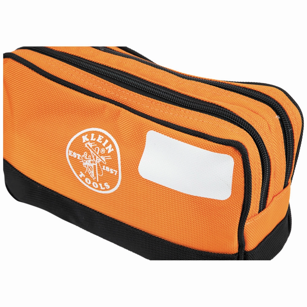 Klein Tools 55582 Double Zipper Bag, 10" x 6"