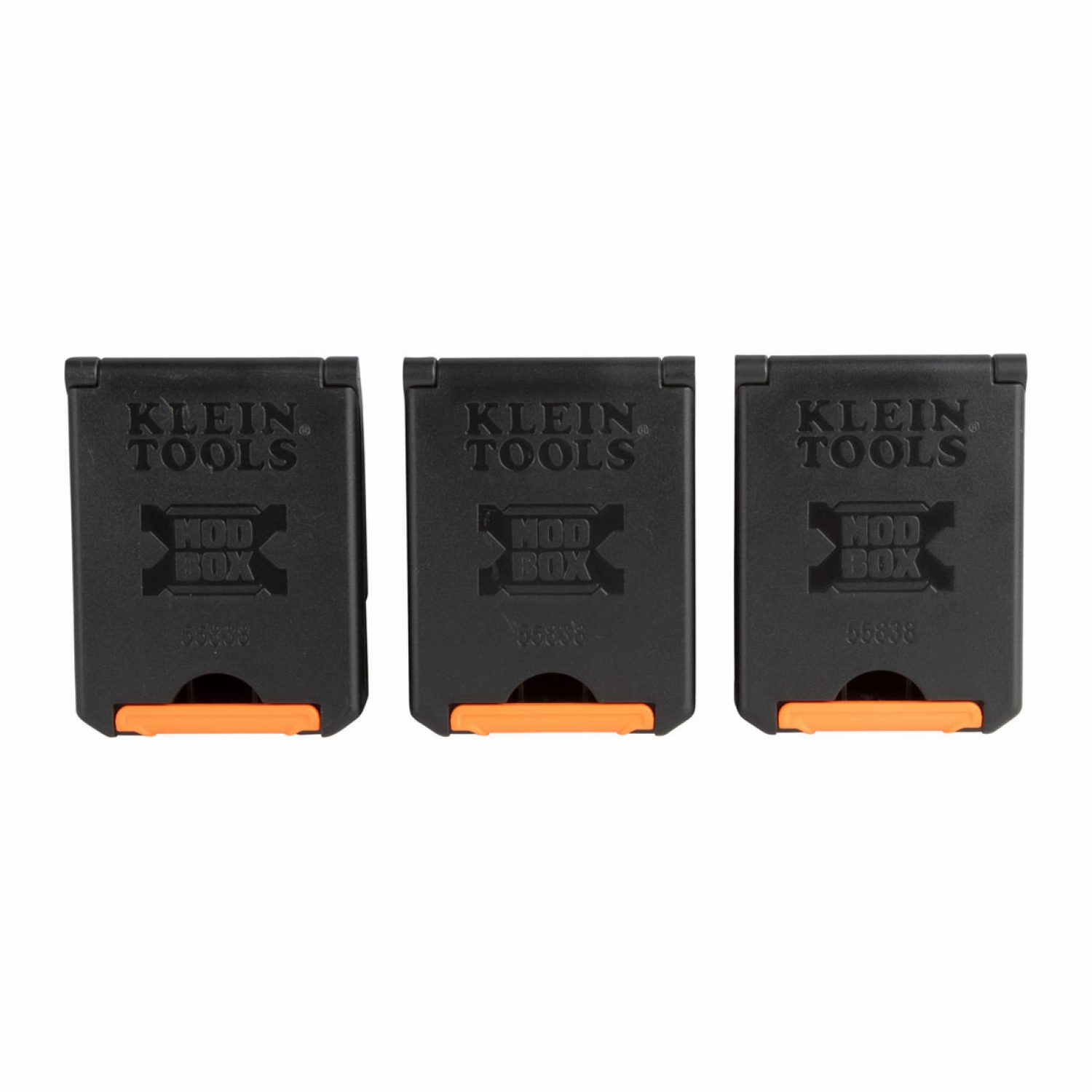 Klein Tools 55838MB MODbox Tool Belt Pouch Clips, 3-Pack