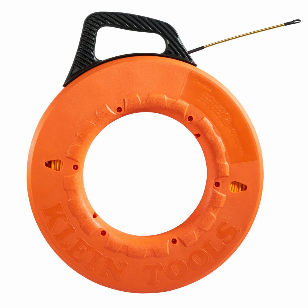 Klein Tools 56014 Fish Tape 200-Foot is Non-Conductive Fiberglass, Flexible for Conduit Measuring as Pull Line