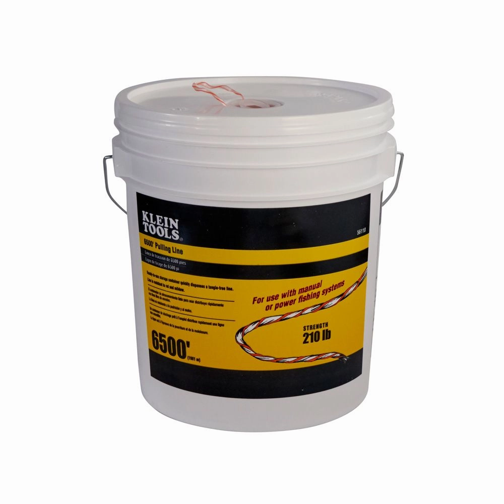 Klein Tools 56110 Poly Pull Line with Orange Tracer 6500'