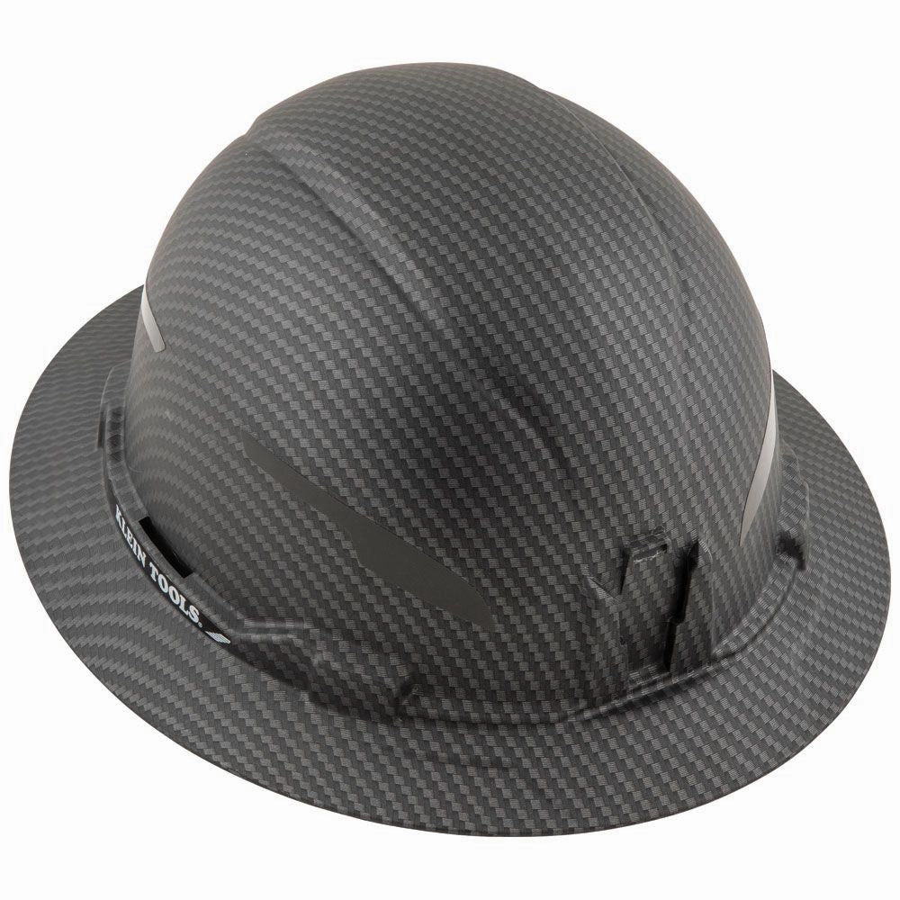 Klein Tools 60345 Hard Hat, Premium KARBN, Non-Vented Full Brim, Class E