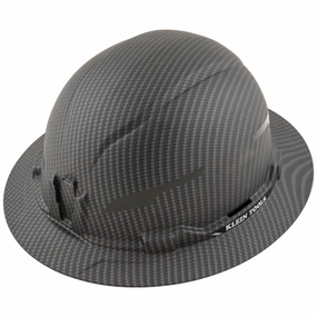 Klein Tools 60345 Hard Hat, Premium KARBN, Non-Vented Full Brim, Class E