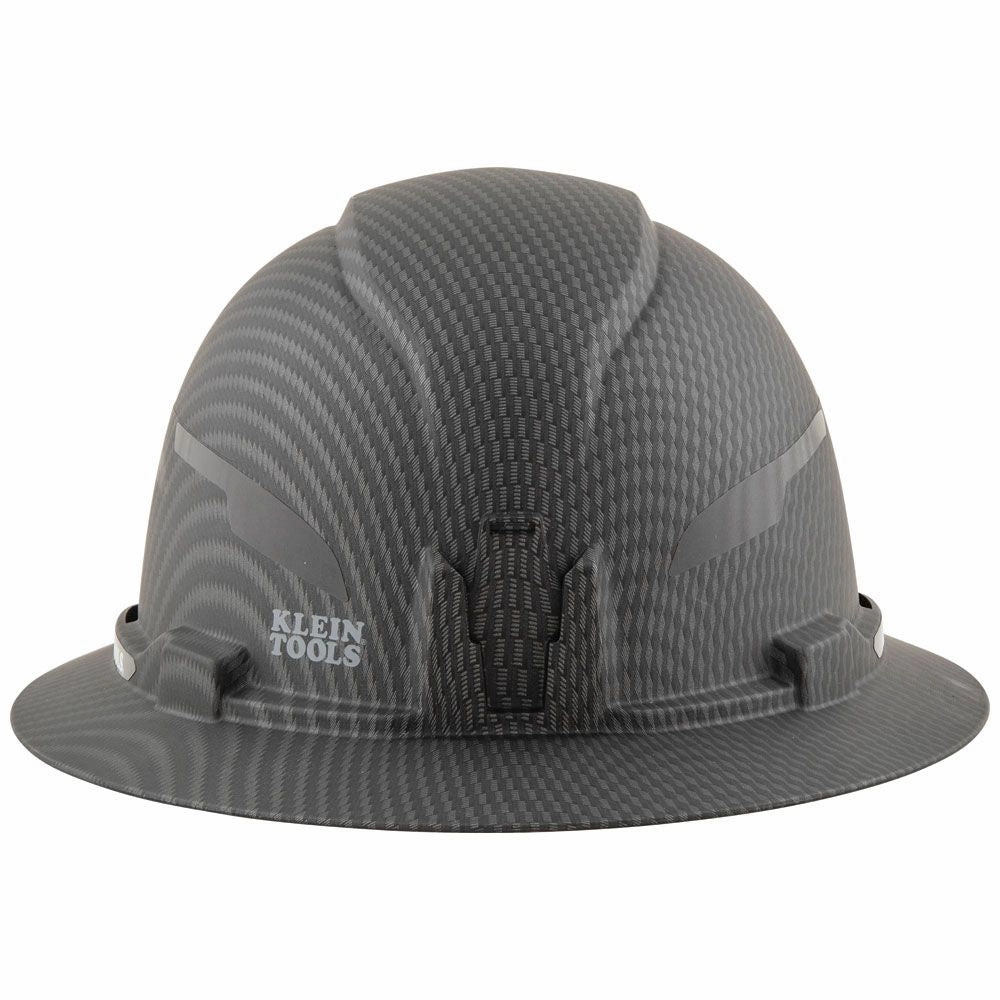 Klein Tools 60346 Hard Hat, Premium KARBN, Non-Vented Full Brim, Class E with Headlamp