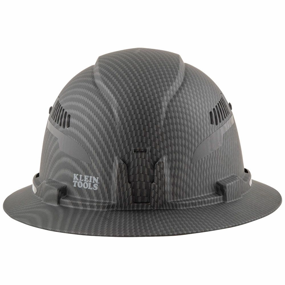 Klein Tools 60347 Hard Hat, Premium KARBN, Vented Full Brim, Class C with Headlamp