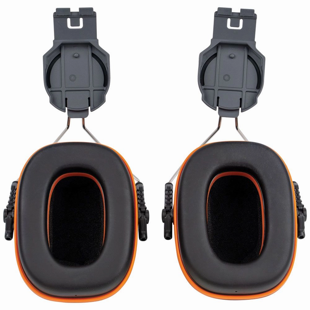 Klein Tools 60502 Hard Hat Earmuffs, Full Brim Style