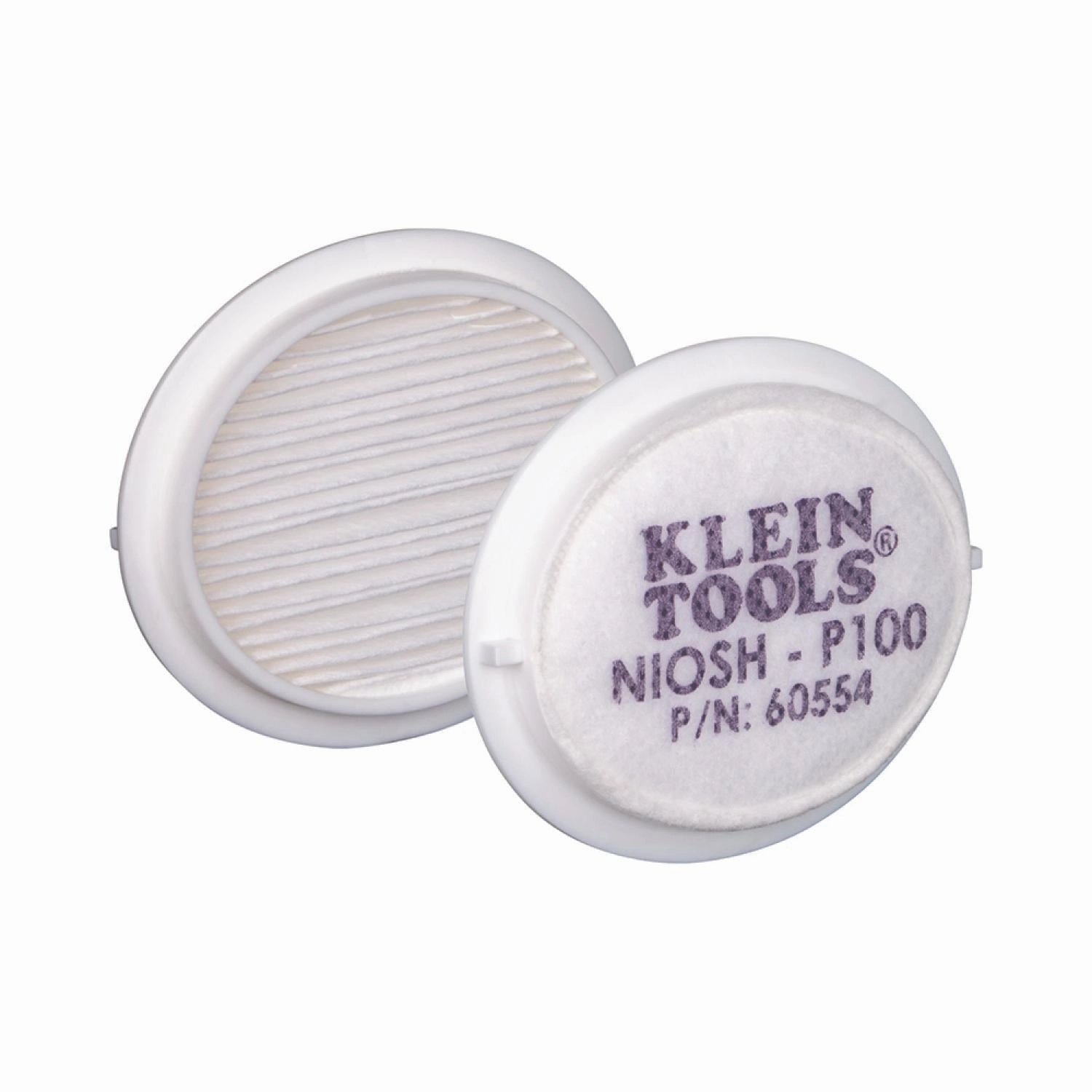 Klein Tools 60554 P100 Half-Mask Respirator Replacement Filters, 2-Pack