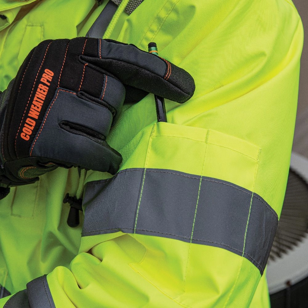 Klein Tools 60612 High-Visibility Winter Bomber Jacket, 3XL