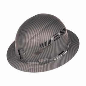 Klein Tools 60626 Premium KARBN Pattern Hard Hat, Vented Full Brim, Class C