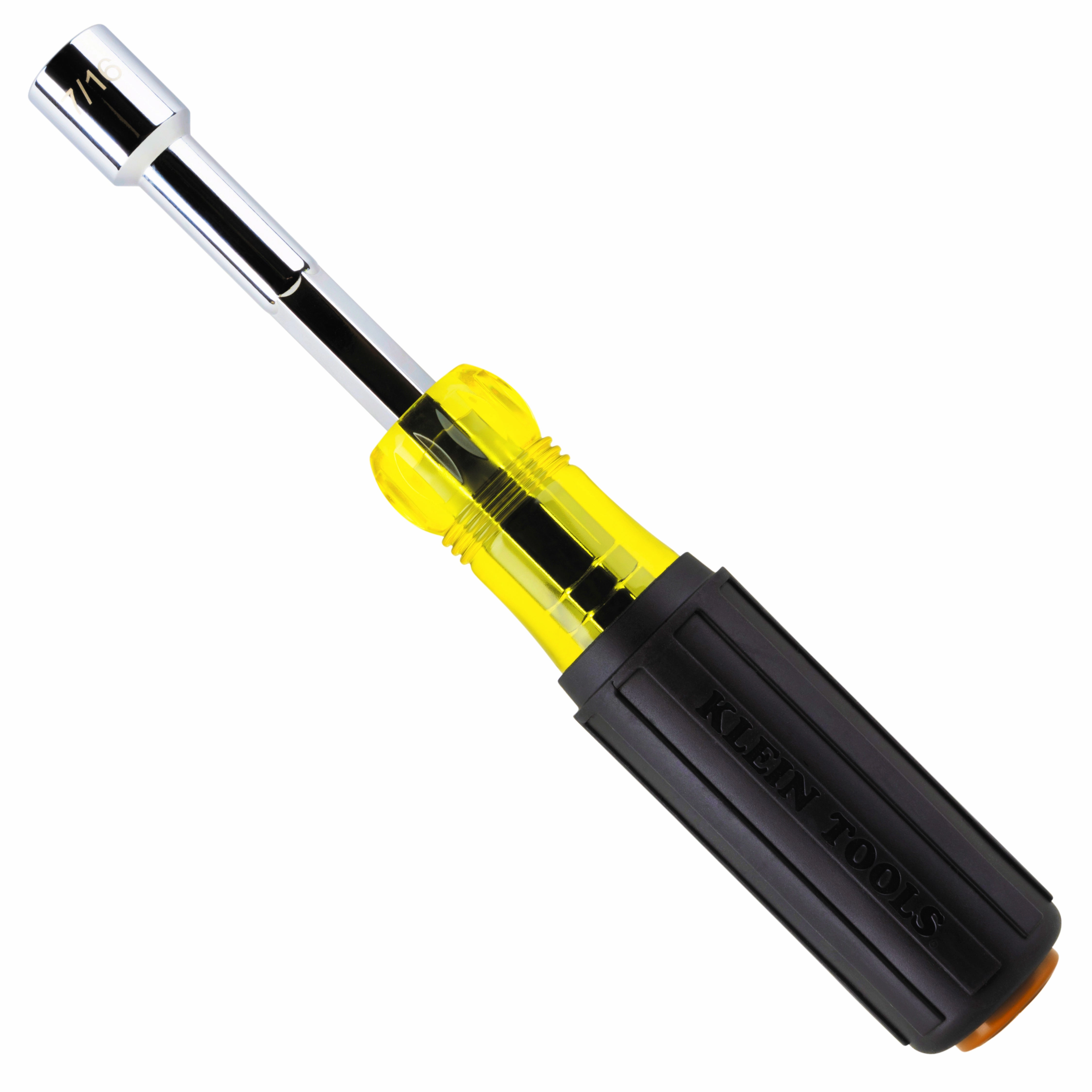Klein Tools 654716 Color-Coded Hollow-Shaft Heavy-Duty Nut Driver, 7/16"