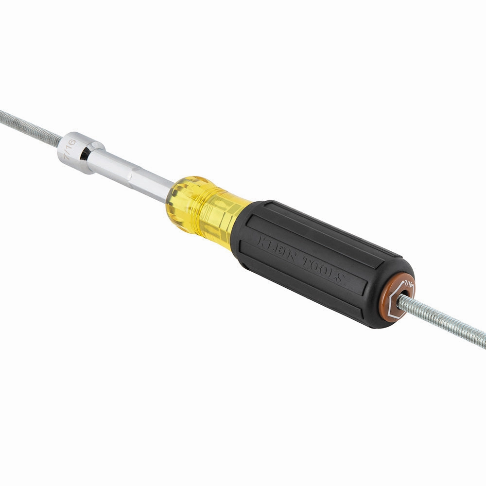 Klein Tools 654716 Color-Coded Hollow-Shaft Heavy-Duty Nut Driver, 7/16"