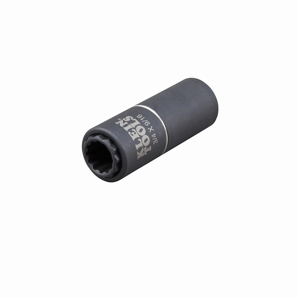 Klein Tools 66001 2-in-1 Impact Socket, 12-Point, 3/4 and 9/16-Inch