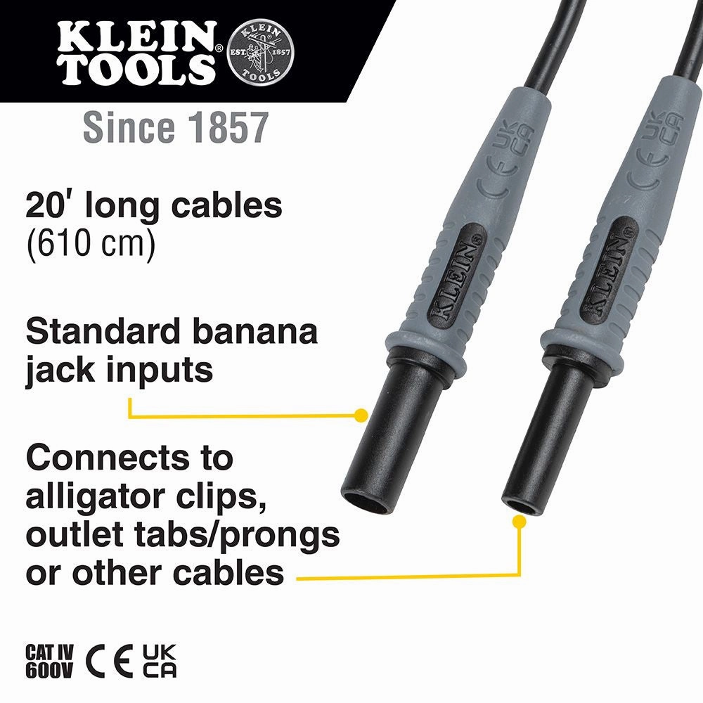 Klein Tools 69358 Lead Adapters, 20-Foot