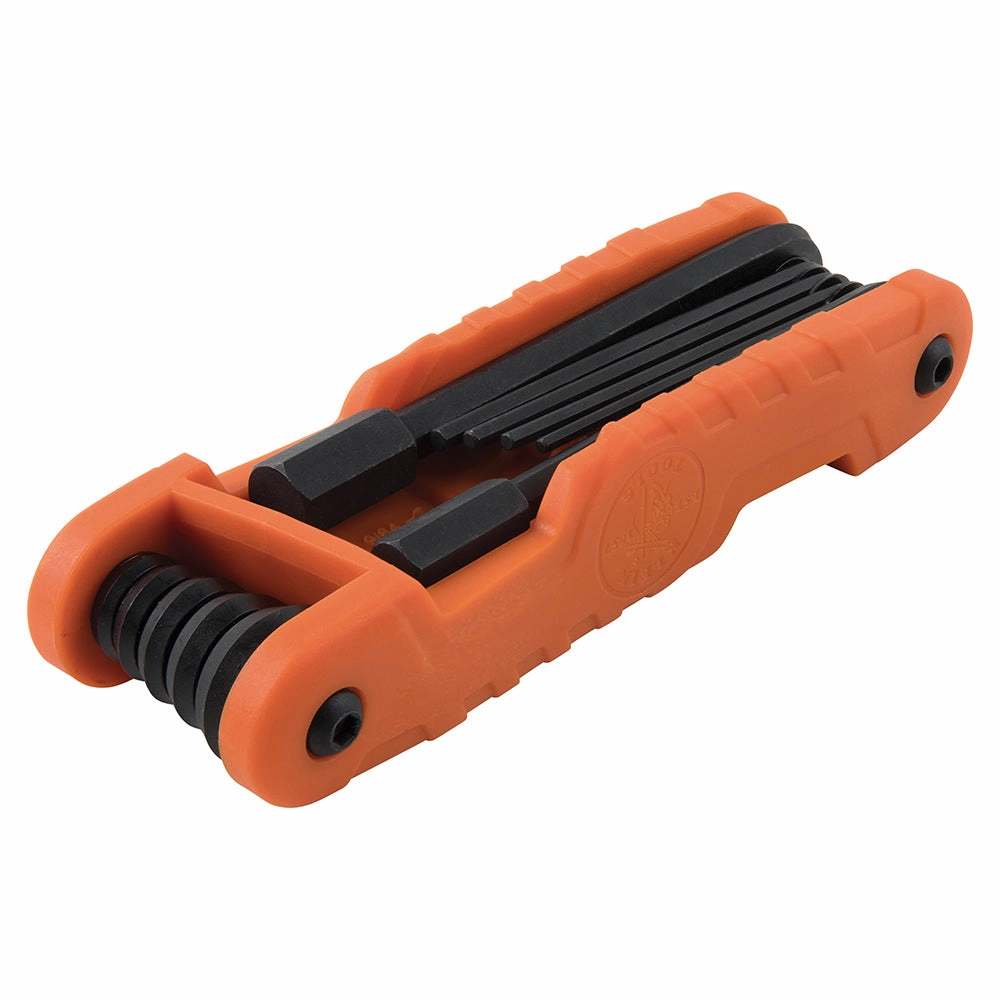 Klein Tools 70550 Pro Folding Hex Key Set, 11 Fractional Inch-Sized Keys