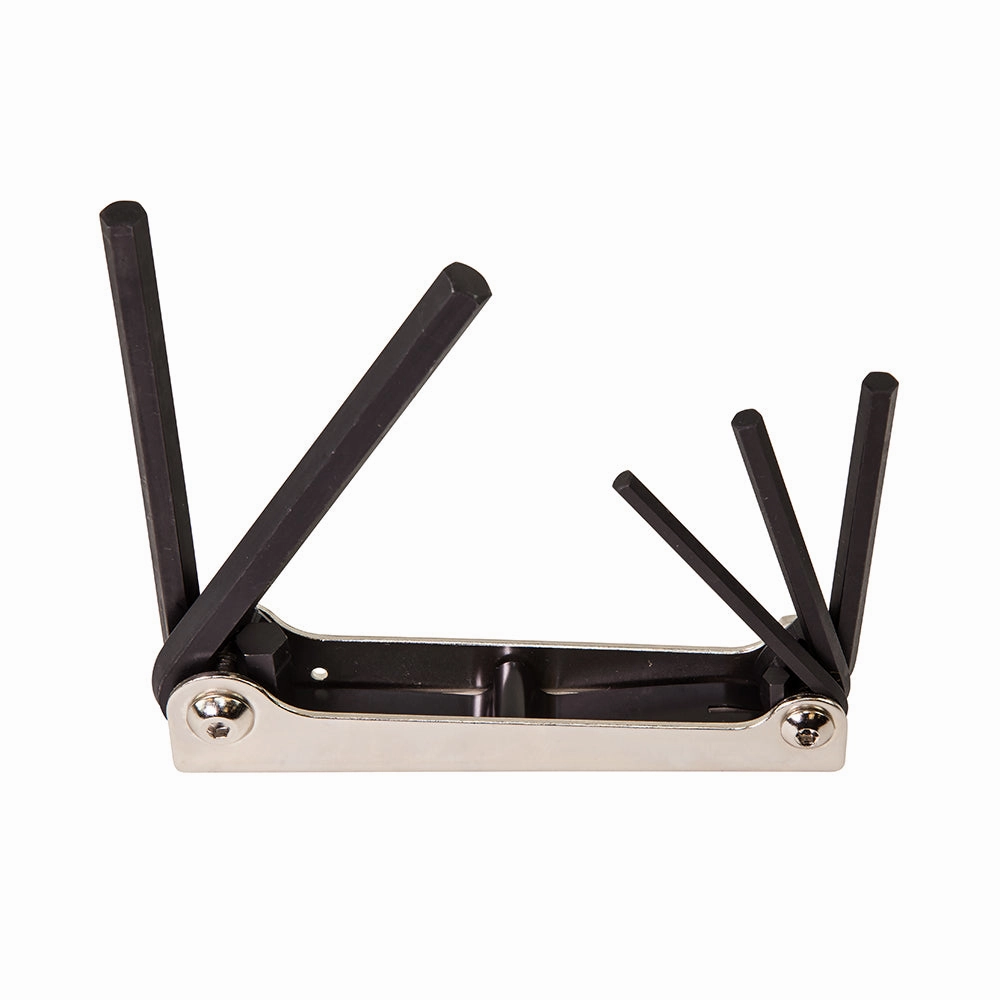 Klein Tools 70579 Folding Hex Key Set, 5-Inch, SAE, 5-Piece