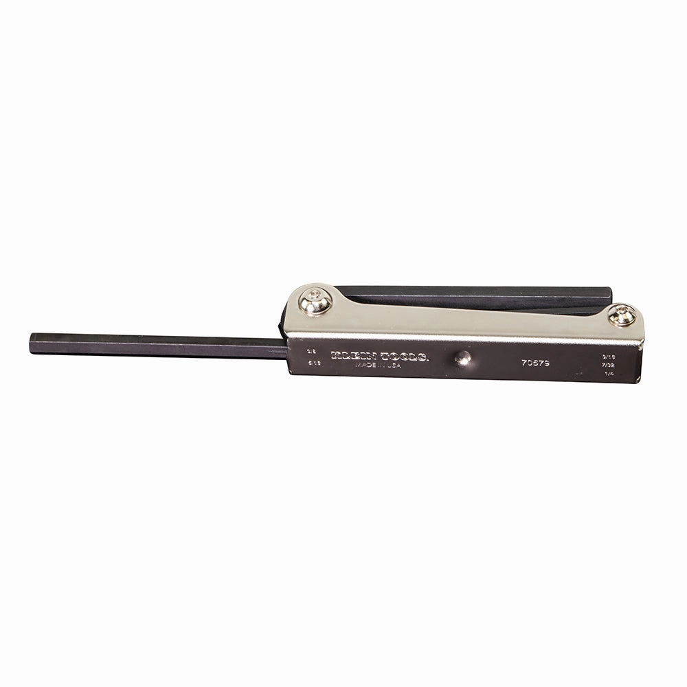 Klein Tools 70579 Folding Hex Key Set, 5-Inch, SAE, 5-Piece