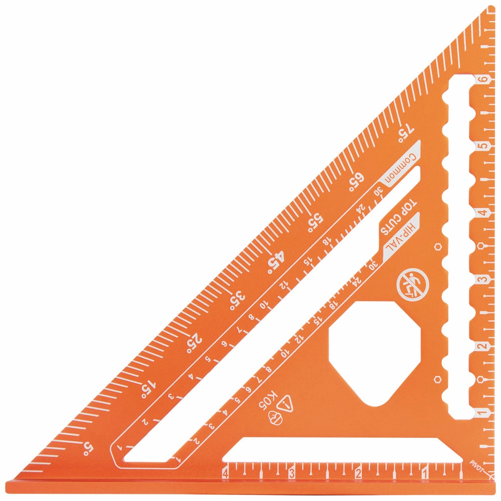 Klein Tools 9357SSQ Rafter Square, 7"
