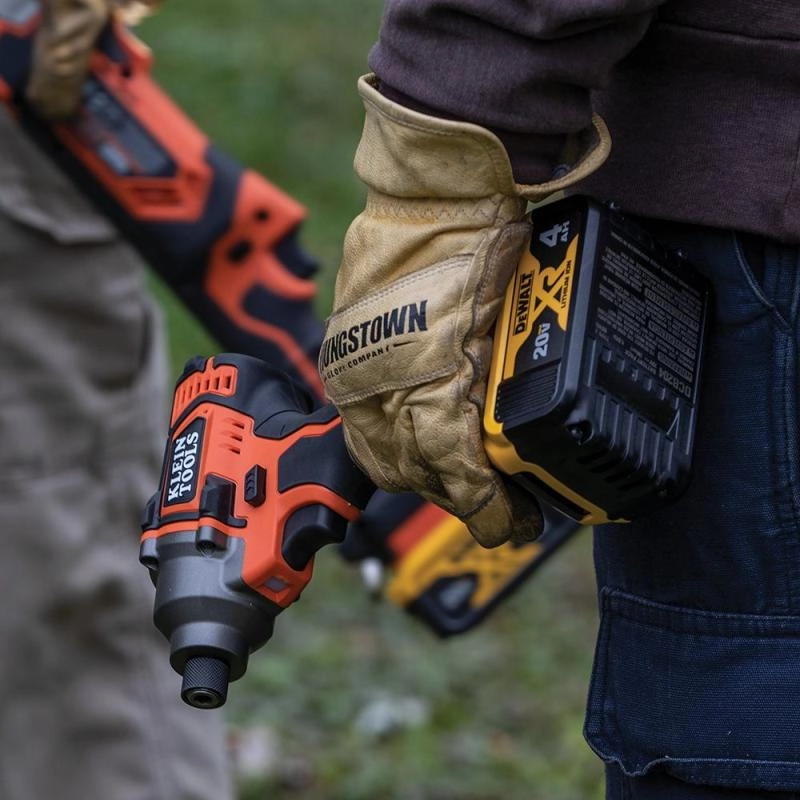 Klein Tools BAT20CW Battery-Operated Compact Impact Wrench, 1/2-Inch Detent Pin, Tool Only