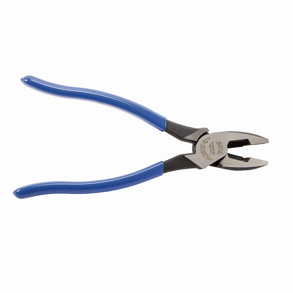 Klein Tools D2000-9NE Side Cutter Linemans Pliers Cut ACSR, Screws, Nails, Hard Wire, 9-Inch Electrical Pliers