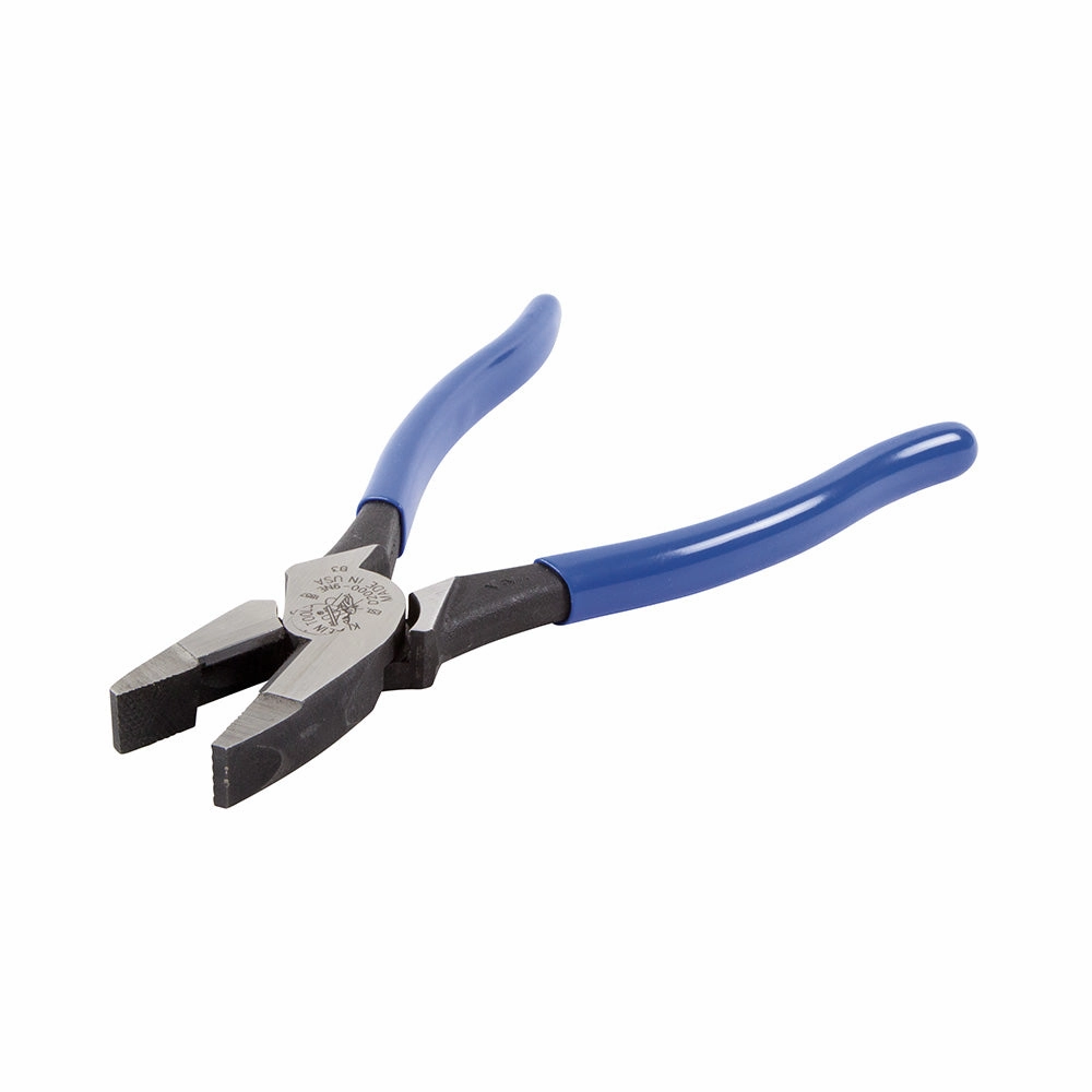 Klein Tools D2000-9NE Side Cutter Linemans Pliers Cut ACSR, Screws, Nails, Hard Wire, 9-Inch Electrical Pliers