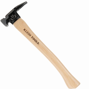 Klein Tools H80920HS Smooth Face Hickory Handle Hammer, 20 oz.