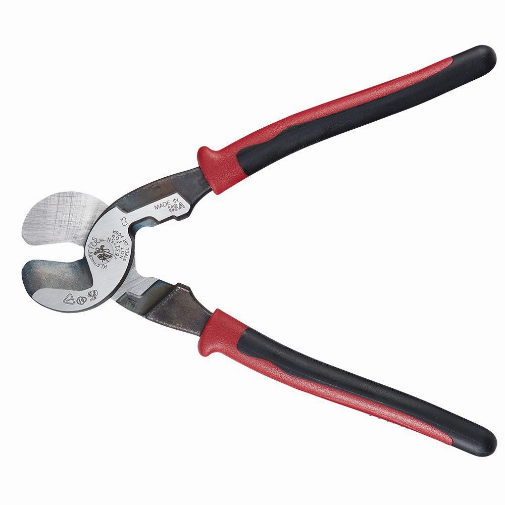 Klein Tools J63225N Journeyman High-Leverage Wire Cable Cutter and Stripper for Cutting  Aluminum, Soft Copper and Communications Cable