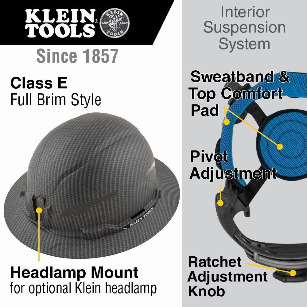 Klein Tools KHHTOPPAD2 Hard Hat Top Pad Replacement, Premium KARBN
