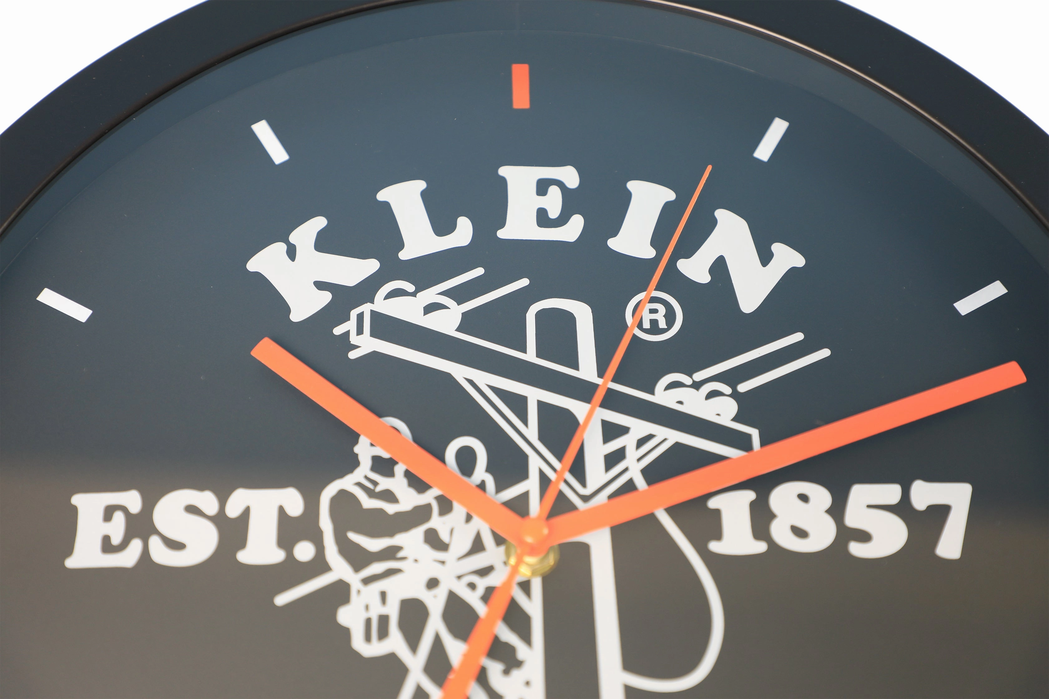 Klein Tools Logo Wall Mount Clock (Orange/Black)