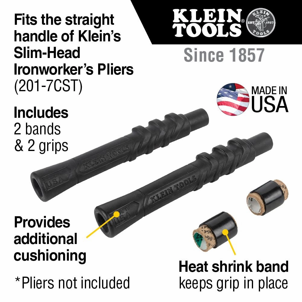 Klein Tools M2017CSTA Slim-Head Ironworker's Pliers Comfort Grip, Aggressive Knurl, 9-Inch