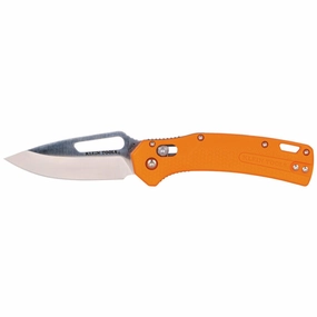 Klein Tools OFK000ORT KTO Resurgence Fishing Pocket Knife, Drop Point Blade, Orange Handle