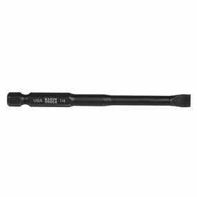 Klein Tools SL14355 Slotted Power Drivers, 3 1/2" x 1/4"