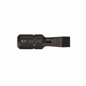 Klein Tools SL31615 Slotted Power Drivers, 1" x 3/16", 5-Pack