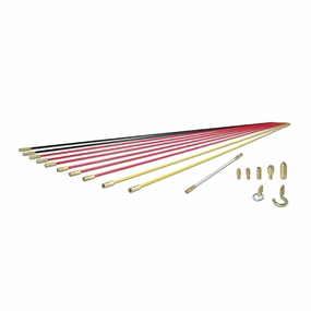 Klein Tools SRS56980 Deluxe Fish Rod Set, 33', 19 Pc.