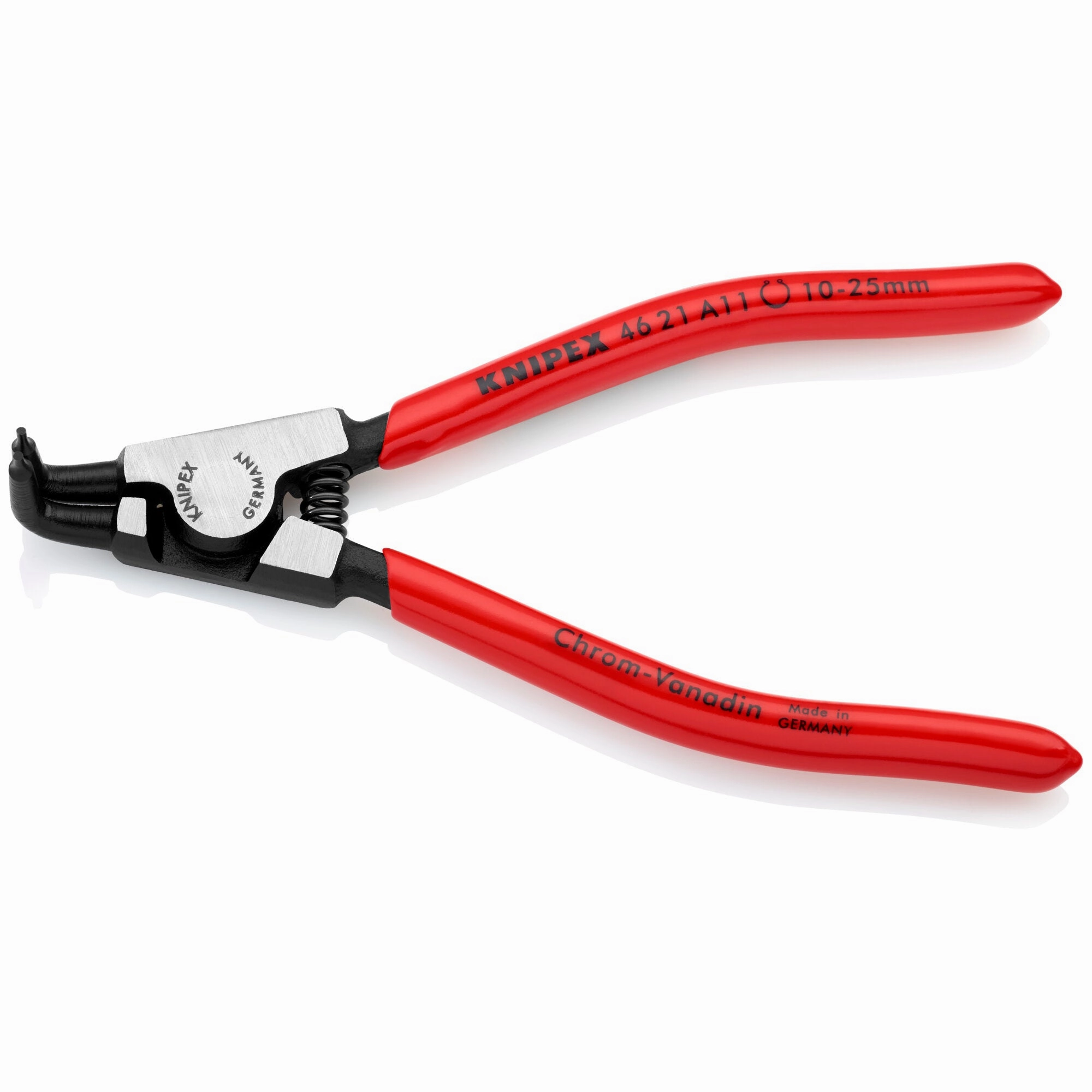 Knipex 46 21 A11 5" External 90 Angled Snap Ring Pliers-Forged Tips