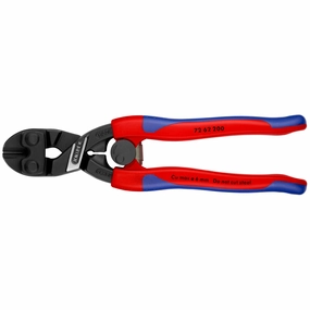 Knipex 72 62 200 SBA 8" High Leverage Flush Cutter for Plastic and Soft Metal