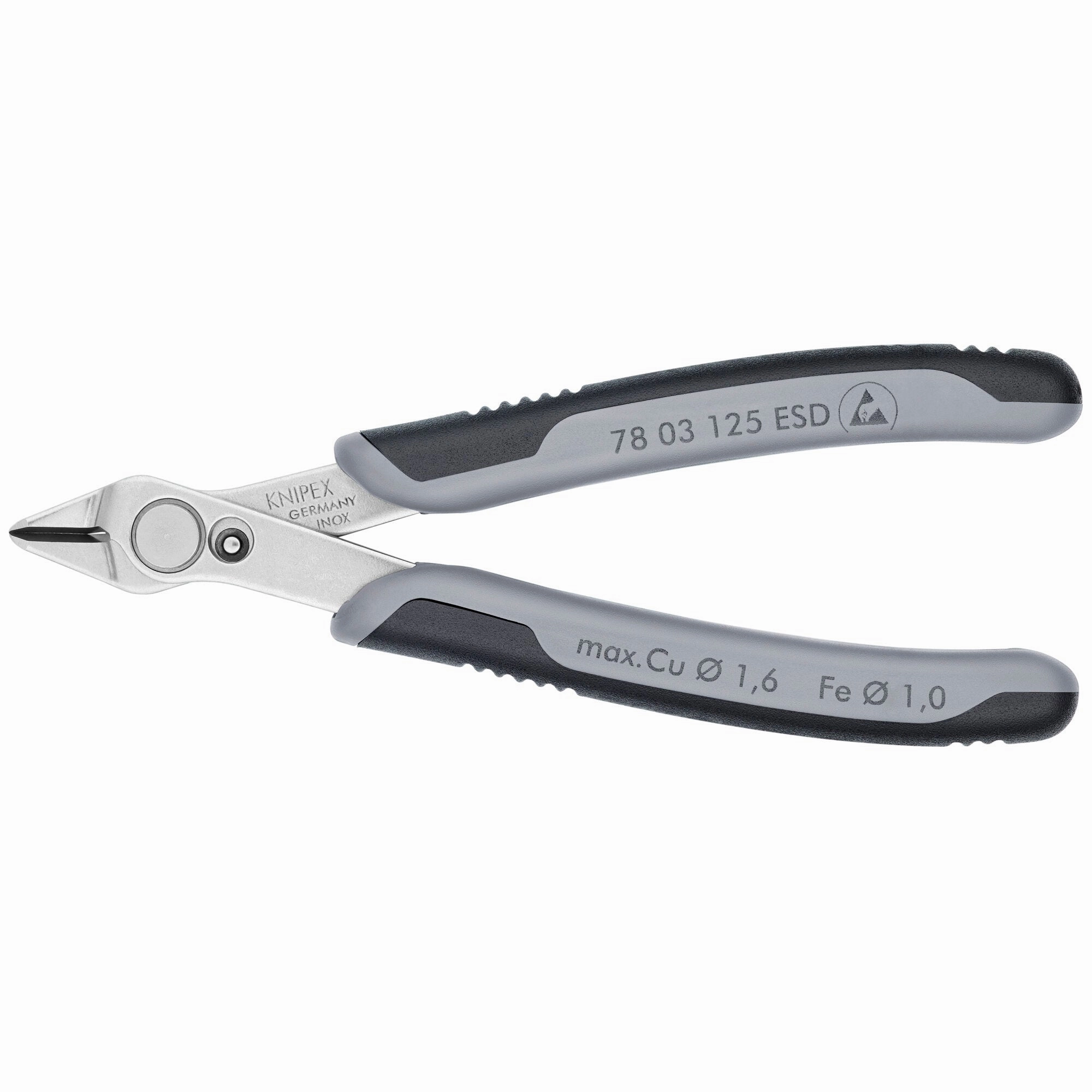 Knipex 78 03 125 ESD 5" Electronics Super Knips-ESD Handles