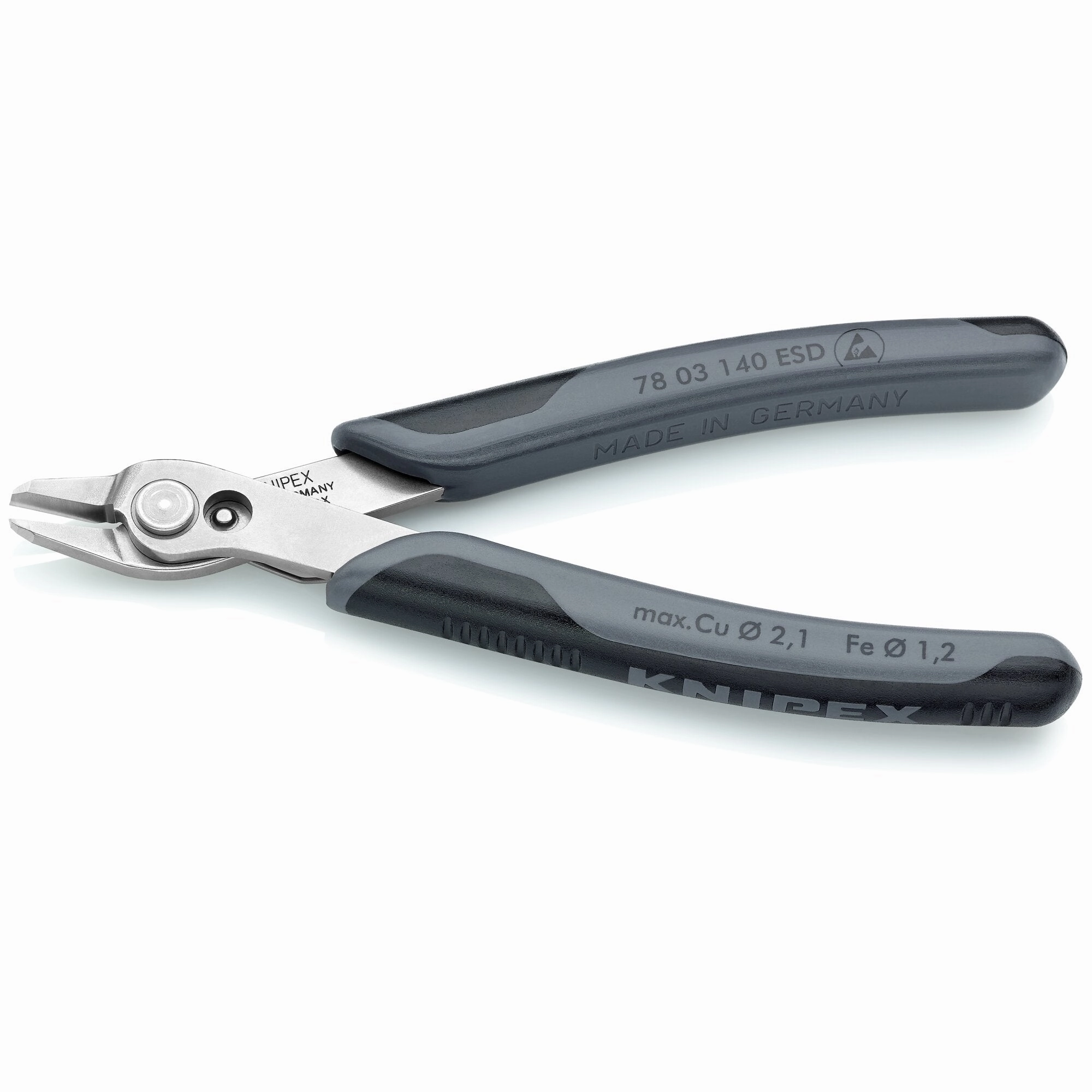 Knipex 78 03 140 ESD 5 1/2" Electronics Super Knips XL-ESD Handles