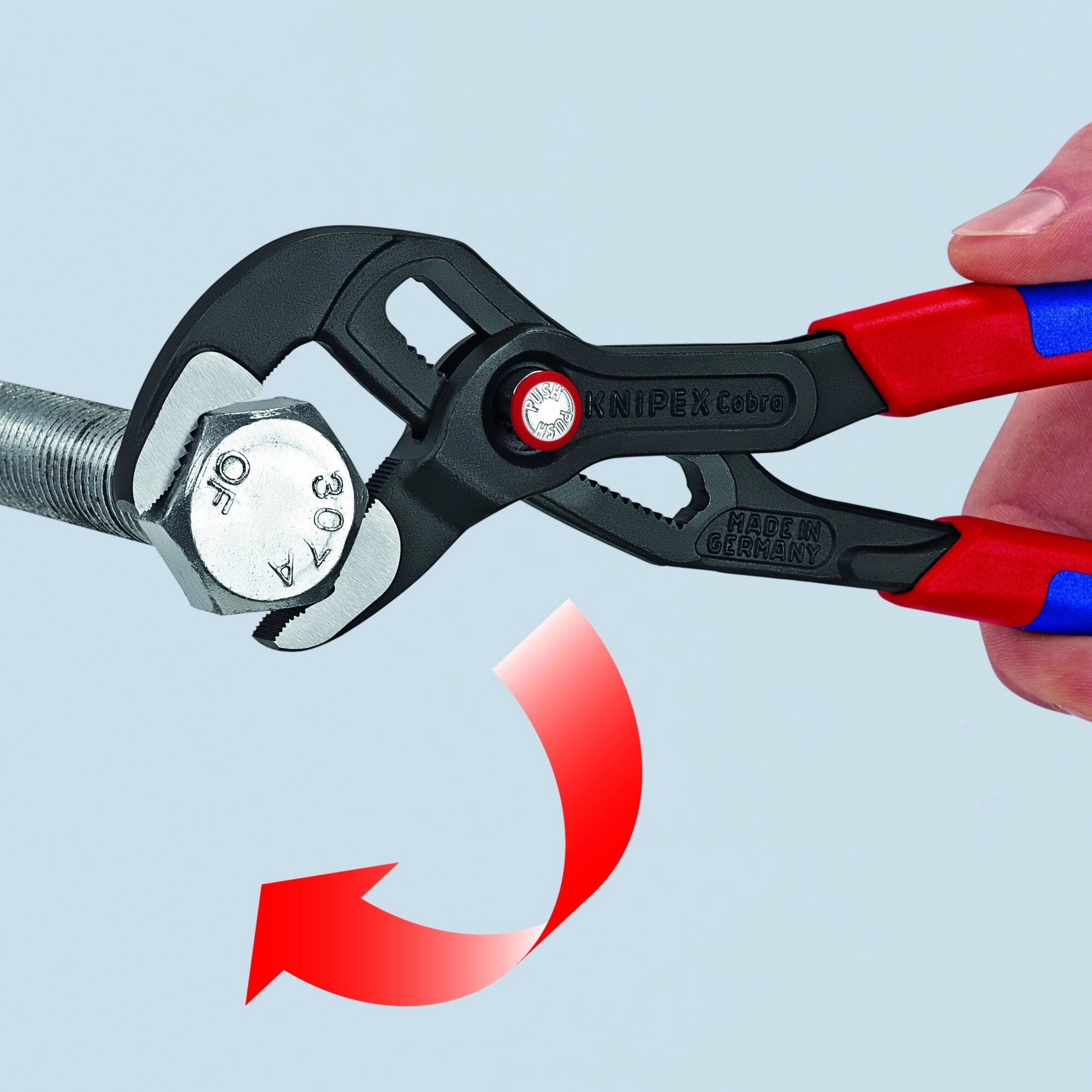 Knipex 87 21 250 SBA 10" Cobra QuickSet Water Pump Pliers