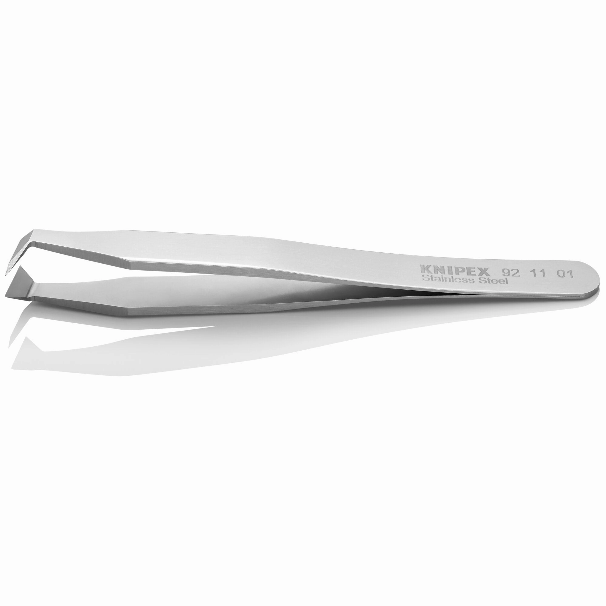 Knipex 92 11 01 4 1/2" Stainless Steel Cutting Tweezers-135Angled